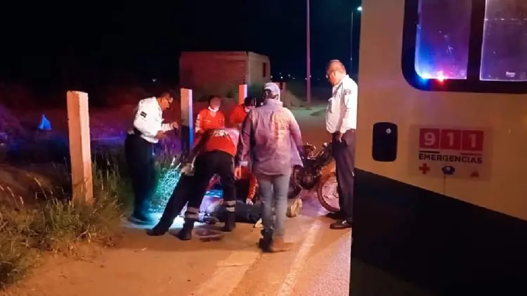 Muere motociclista al caer de su moto en colonia Tierra Blanca en Navojoa (Foto:Especial/EXPRESO)