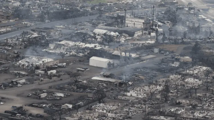 Lahaina en la isla de Maui, Hawai. (Foto: Cortesía/Reuters/Redes sociales)