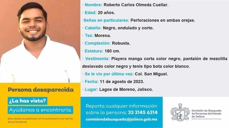 Ellos son los 5 jóvenes desaparecidos en Lagos de Moreno