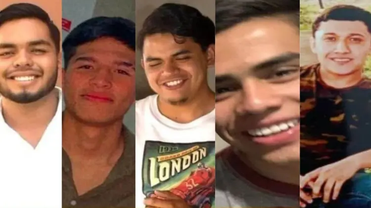 Roberto, Jaime, Diego, Uriel y Dante desaparecieron hace 5 días. (Foto: Especial/EXPRESO)