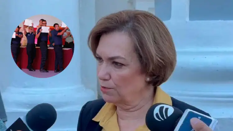 María Dolores del Río Sánchez, titular de la SSP. (Foto: María José Noyola/EXPRESO)