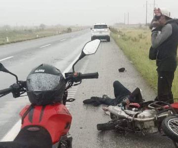 Motociclista lesionado tras ser impactado por tráiler en Hermosillo-Nogales