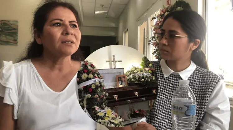 Idalia Valenzuela y Ana Itzel, madre y hermana de Alma Lourdes. (Foto: Ana Camargo/EXPRESO)