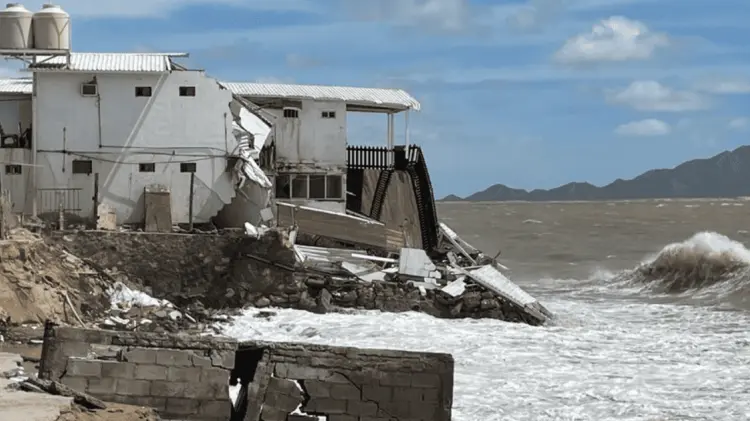 Ocasionó daños en la infraestructura del hotel Vista del Mar. (Foto: Sandra Solís/EXPRESO)