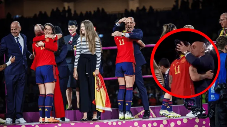 Rubiales afirmó que Hermoso consintió el beso en los festejos de la Copa del Mundo. (Foto: Cortesía)