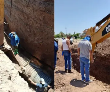Rehabilita Oomapasn área donde apareció socavón en Navojoa