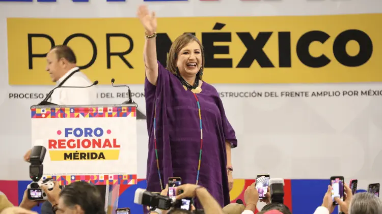 Xóchitl Gálvez tuvo una ventaja amplia ante Beatriz Paredes. (Foto: Agencia Reforma/EXPRESO)