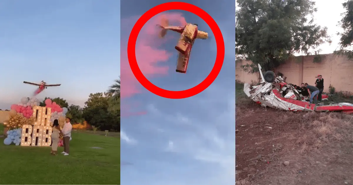Avioneta se desploma durante fiesta de revelación de género; muere piloto