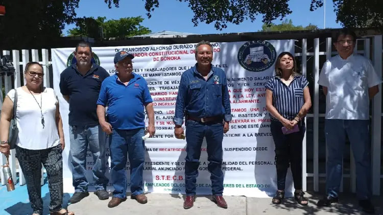 Sindicato de Cobach Sonora denunció disminución de salario (Foto.Alberto Duarte/EXPRESO)