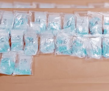 Decomisan 2.5 kilos de pastillas de fentanilo en Nogales; hay un detenido