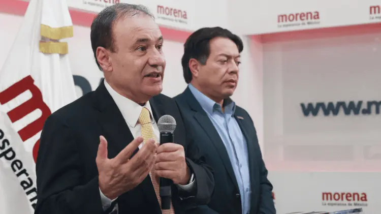 Alfonso Durazo y Mario Delgado defendieron el proceso de Morena. (Foto: Agencia Reforma/EXPRESO)