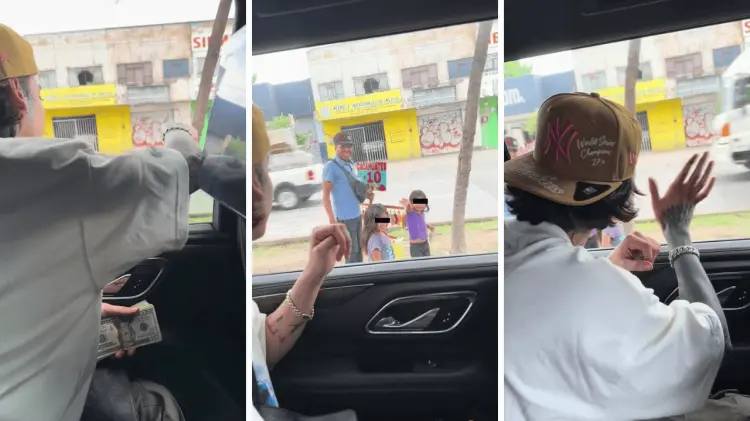 Un video exhibe al cantante entregando un fajo de dólares a una niña. (Foto: Especial/EXPRESO)