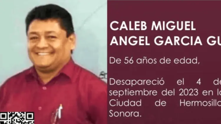 La Fiscalía solicita ayuda para encontrar al maestro Caleb. (Foto: Cortesía)