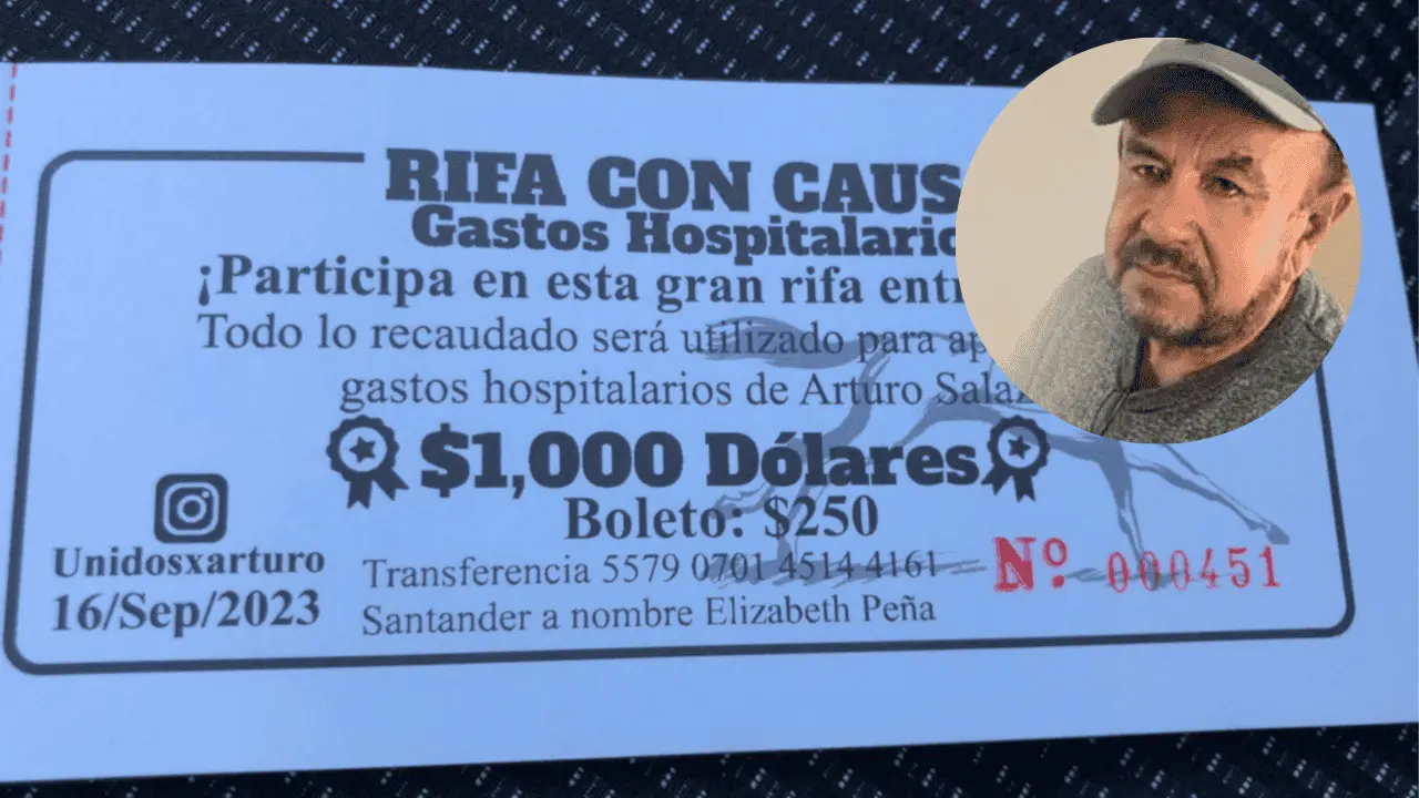 Invitan a participar en rifa para gastos hospitalarios de Arturo Salazar