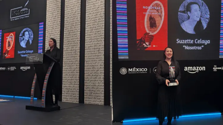 Suzette Celaya recibió el premio el día jueves. (Foto: Especial/EXPRESO)