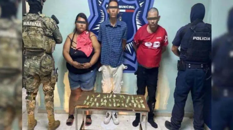 Detienen a tres presuntos vendedores de droga en Cajeme (Foto:Especial/EXPRESO)