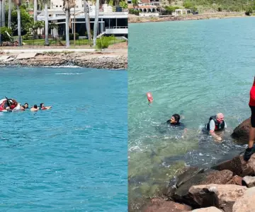 Rescatan a tres personas tras caer de un jet ski en playa Miramar