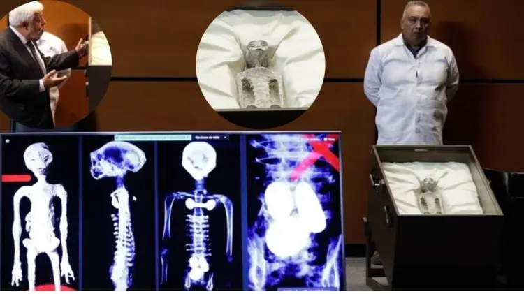 Jaime Maussan mostró seres no humanos en audiencia de Cámara de Diputados (Foto:Especial/EXPRESO)