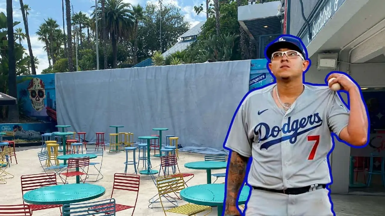 Borran a Julio Urías del Dodger Stadium
