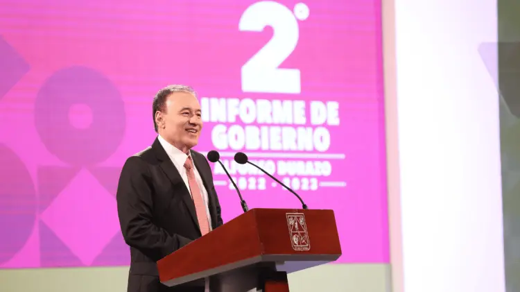 Alfonso Durazo Montaño entregó su Segundo Informe de Gobierno. (Foto: Especial/EXPRESO)