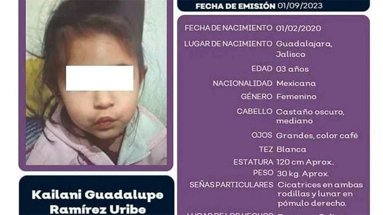 Localizan restos de menor desaparecida dentro de una cubeta; un detenido