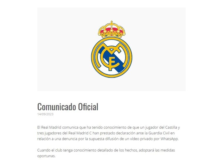 Jugadores del Real Madrid detenidos tras difundir video sexual con menor