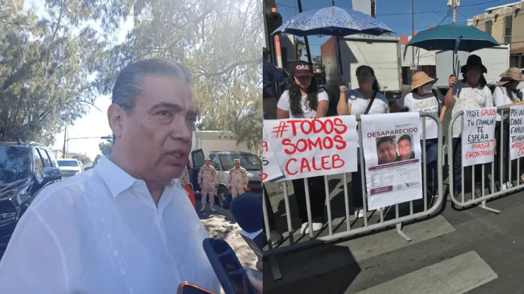 Gustavo Salas reiteró que la familia del maestro Caleb tendrá información. (Foto: Especial/EXPRESO)