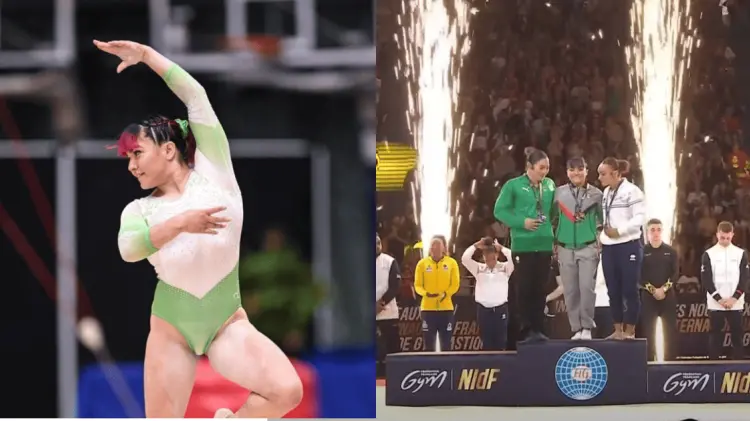 Alexa obtuvo su primer oro en una Copa del Mundo. (Foto: Tomadas de redes)