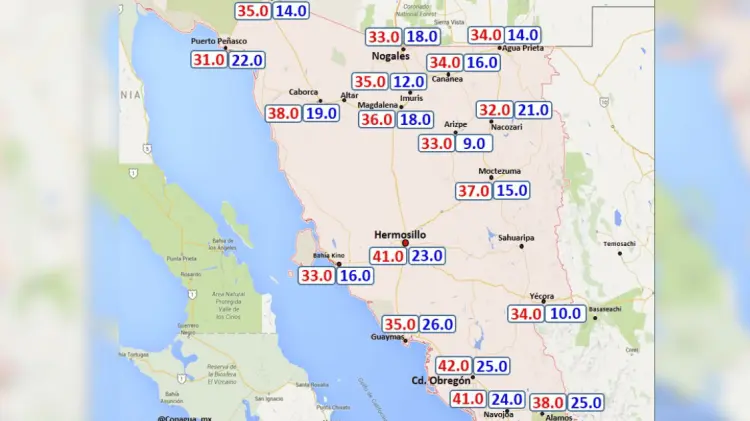 Se espera que las temperaturas empiecen a bajar gradualmente. (Foto: Conagua Sonora/EXPRESO)