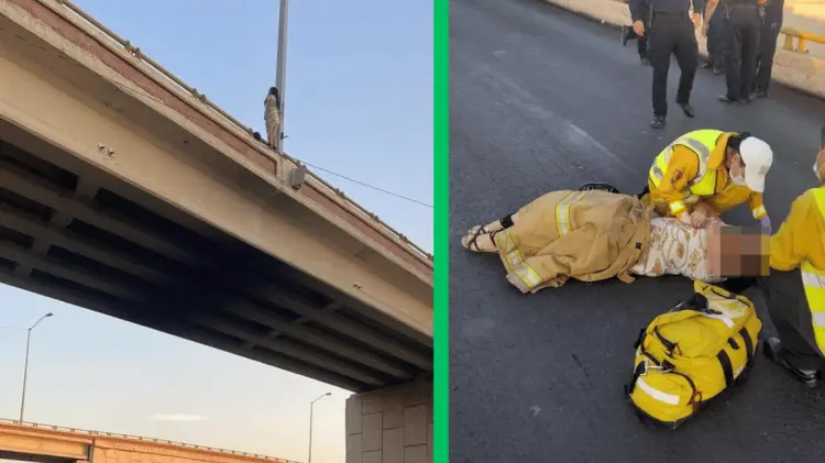 La mujer mostraba una aparente crisis nerviosa. (Foto: Cortesía)