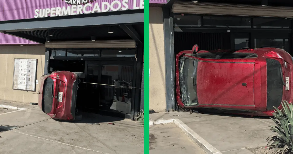 Vuelca frente a super y arrolla a tres personas; una lesionada de gravedad