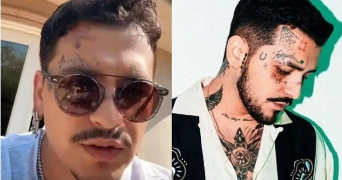 Christian Nodal luce nuevo aspecto; ya tiene menos tatuajes en su rostro