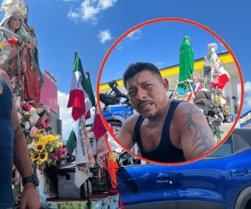 Tras recorrer el país con la Virgen en su espalda, David ya viaja a casa