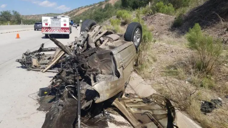 El joven y su padre iban a bordo de una camioneta tipo Jeep Cherokee. (Foto: Especial/EXPRESO)