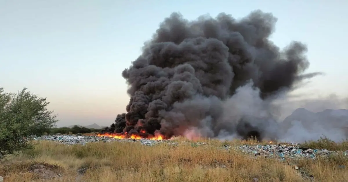 En menos de una semana combaten cinco incendios fuertes en Cajeme