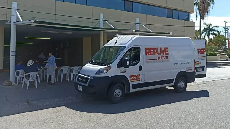 El módulo se halla en las inmediaciones de la Agencia Fiscal de Navojoa. (John Castellón/EXPRESO)