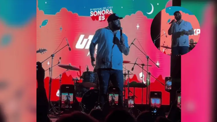 El artista sonorense acudió al Festival del Chef 2023. (Foto: Especial/EXPRESO)