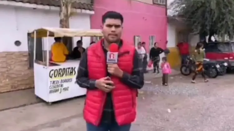 El reportero mantuvo la compostura mientras cubría la noticia en vivo. (Foto: Captura de video)