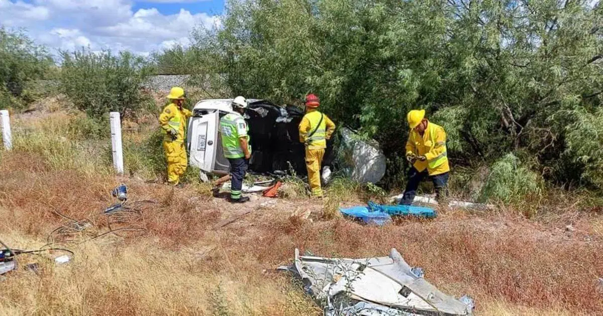 Muere hombre en aparatoso accidente sobre la carretera Navojoa-Los Mochis