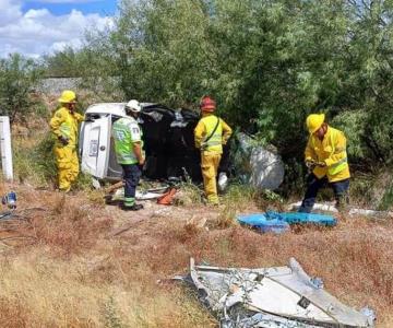 Muere hombre en aparatoso accidente sobre la carretera Navojoa-Los Mochis