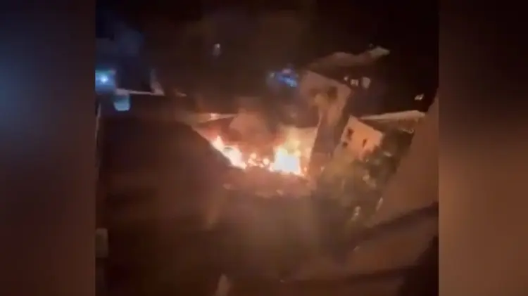 Videos del momento de la explosión han circulado en redes sociales. (Foto: Captura de video)