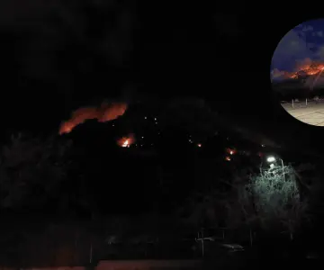 Sofocan Bomberos de Hermosillo incendio en el Cerro de la Cementera