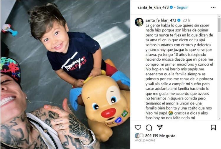 Santa Fe Klan enternece las redes con la primer foto de su hijo Luka