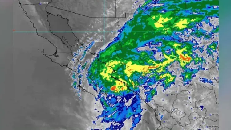 Se esperan precipitaciones al sur de Sonora a causa de Norma. (Imagen: Twitter/@conagua_clima)
