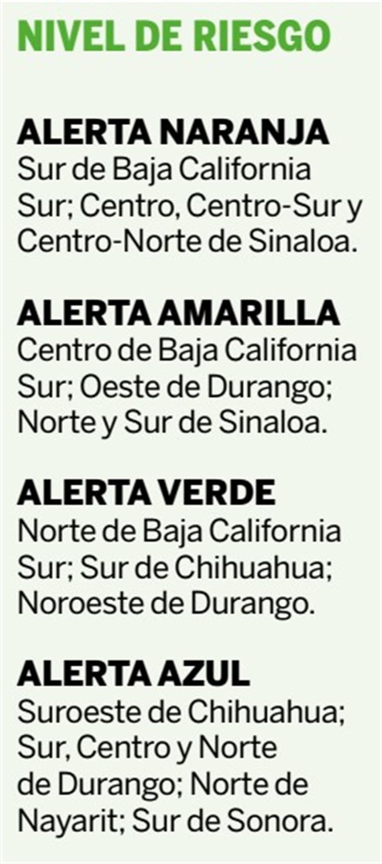 Norma se degrada a tormenta tropical; cierran puertos de Hermosillo