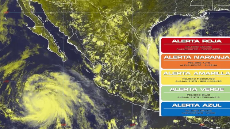 Son cinco los colores de alerta por ciclones en México según el SIAT-CT. (Foto: Especial/EXPRESO)