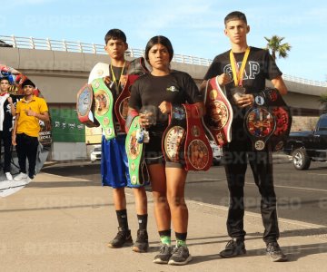 Boxeadores hermosillenses regresan victoriosos de la Guerra en la Frontera