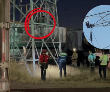 Luis Manuel mantuvo en vilo a una ciudad en lo alto de una torre eléctrica