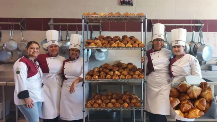 Alumnos elaboran Pan de Muerto (Foto: Especial / EXPRESO)