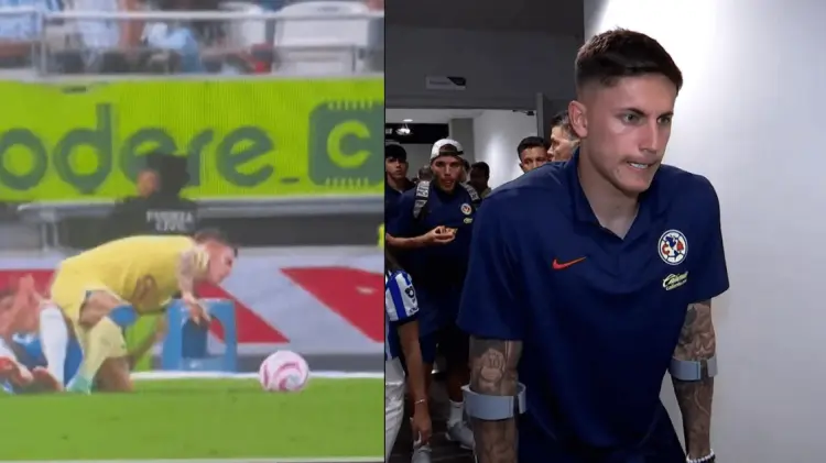 Brian salió en muletas del BBVA. (Foto: Cortesía/EXPRESO)